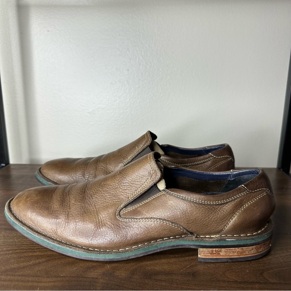 Cole Haan Brown Leather Air Stratton Loafers Sz 10 Mens